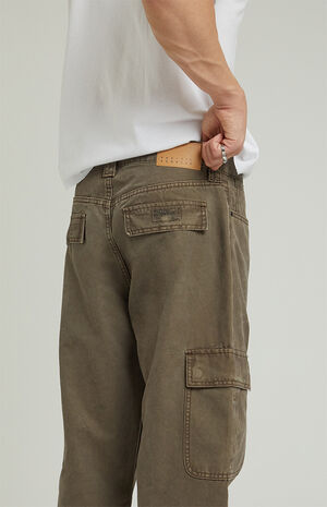 Brown Baggy Cargo Jeans image number 5