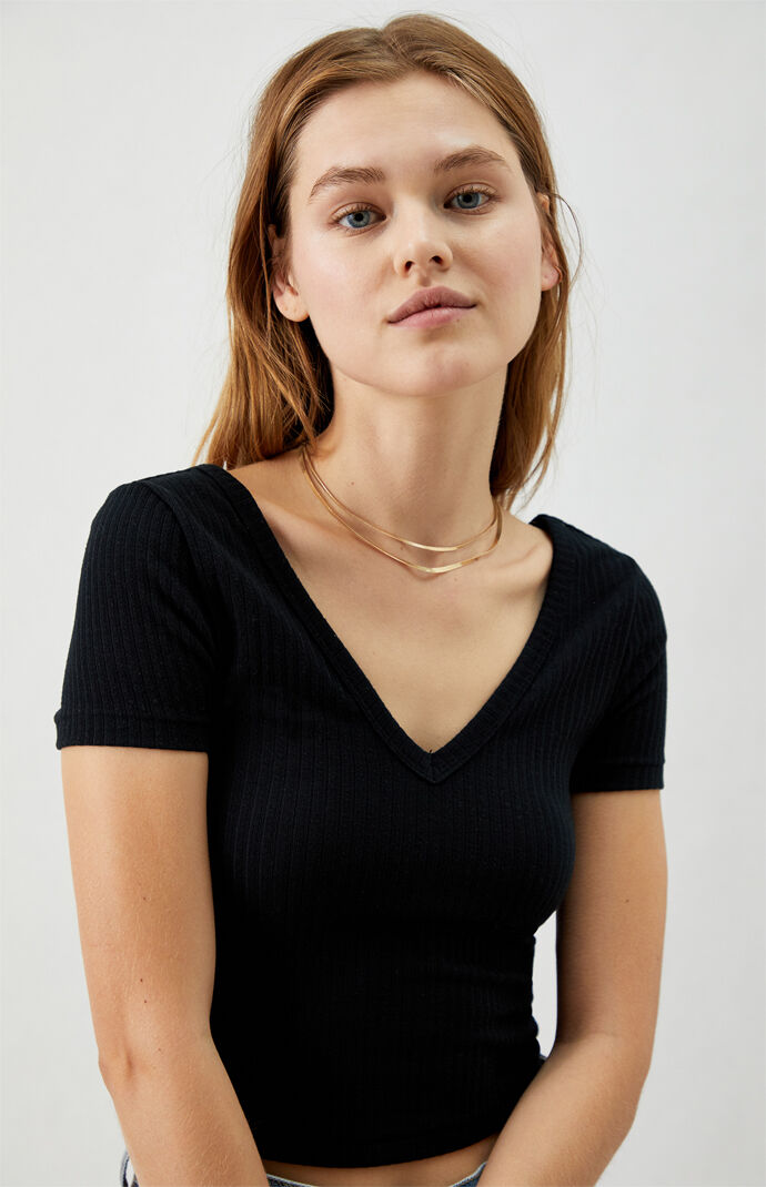Flat Double Chain Necklace