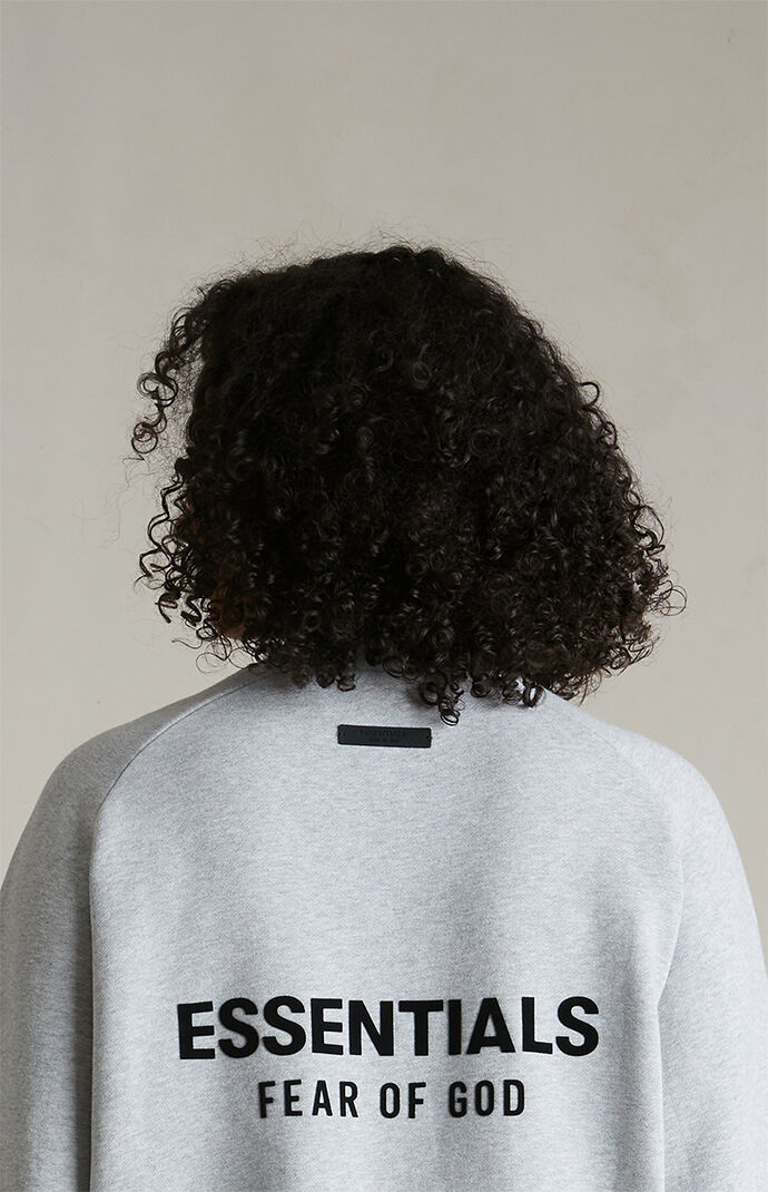 FOG ESSENTIALS FLEECE CREWNECK HEATHER GRAY スウェット Fear of God ESSENTIALS Light Heather Grey Fleece Crew Neck