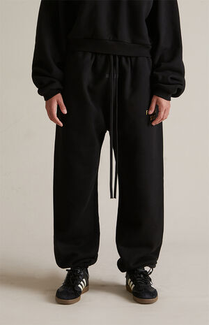 Women's Black Sweatpants image number 3