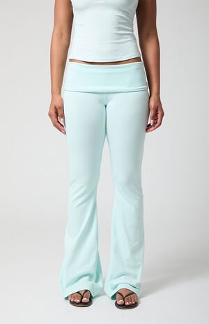 PAC DRIFT Active Fold-Over Waistband Flare Yoga Pants image number 2