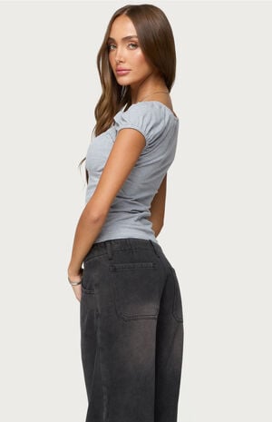 Oleana Gathered Bust Top image number 3