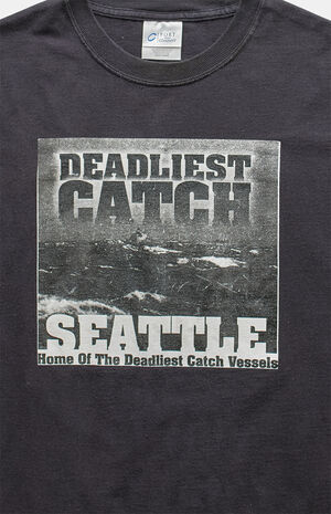 2000s Deadliest Catch Seattle Graphic T-Shirt image number 4