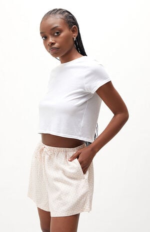 Geo Tie Front Shorts image number 3