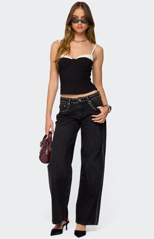 Contrast Peekaboo Corset image number 2