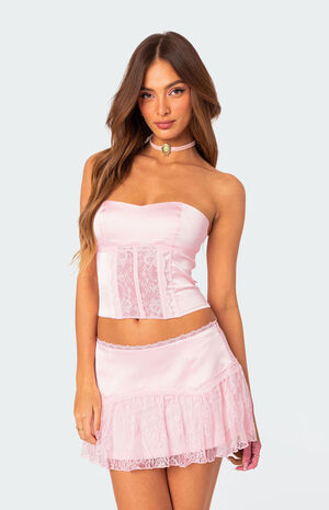 Lex Satin & Lace Corset image number 4