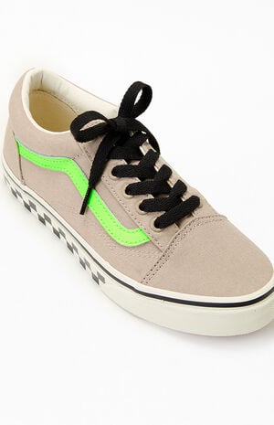 Kids Tan Glow-In-The-Dark Old Skool Shoes image number 6