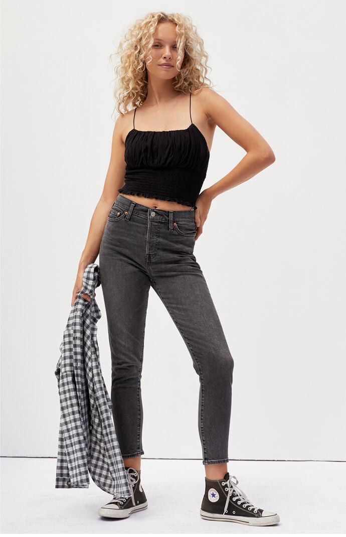 levi's wedgie skinny black