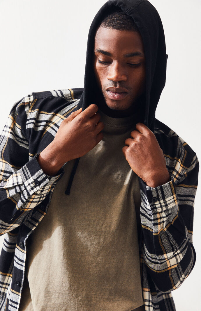 pacsun flannel hooded