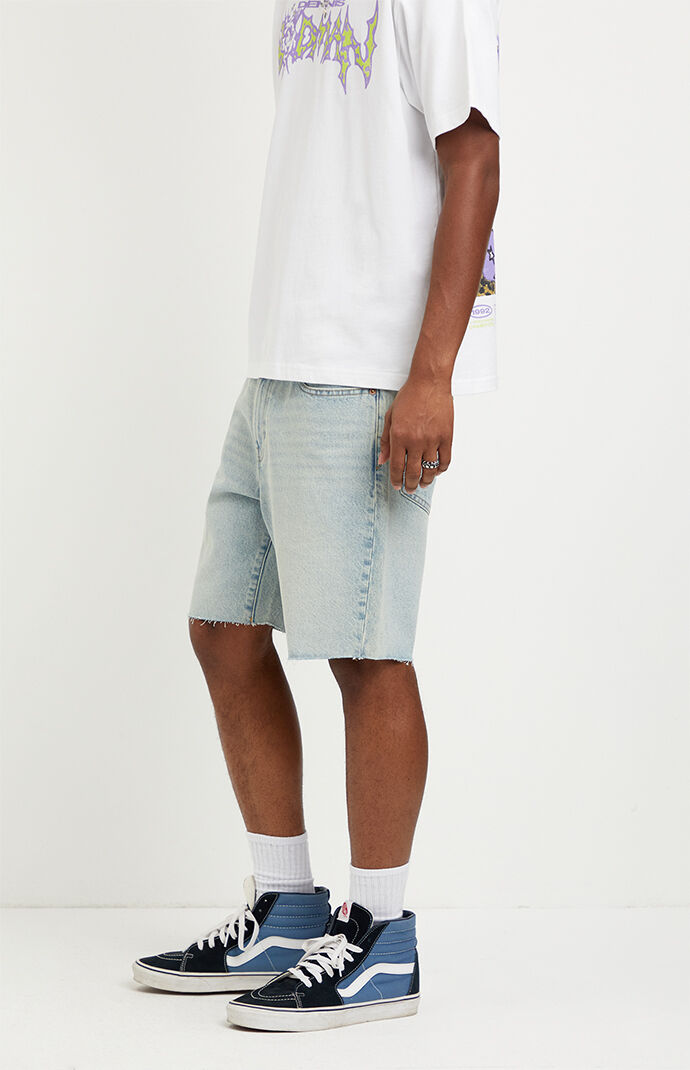 Pacsun Harrison Cutoff Jean Shorts Light Indigo