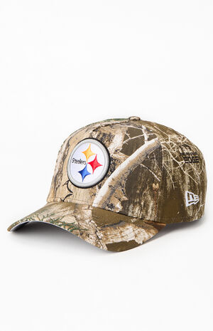 Pittsburgh Steelers Camo 9FORTY Snapback Hat image number 4