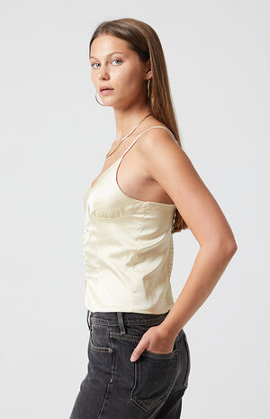 Satin Longline Corset image number 4