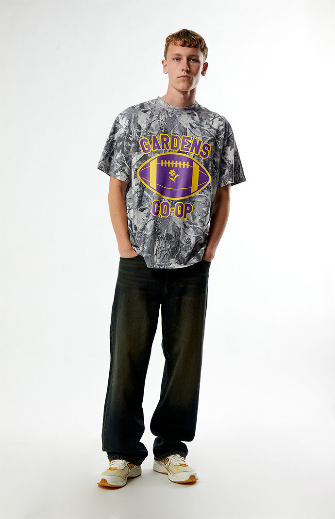 GARDENS & SEEDS CO-OP Camo Football T-Shirt
