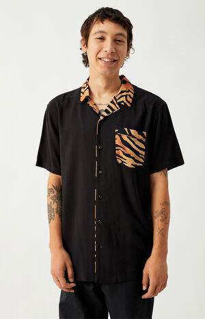 Pajama Short Sleeve Button Up Shirt image number 1