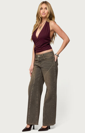 Addana Wrapped Halter Top image number 4