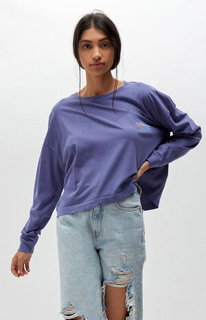 Oversized Cropped Long Sleeve T-Shirt image number 1