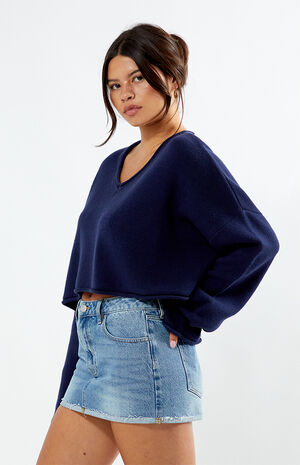 Effie Boxy Cropped Sweater image number 3