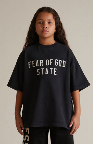 Kids Black Heavy T-Shirt image number 2