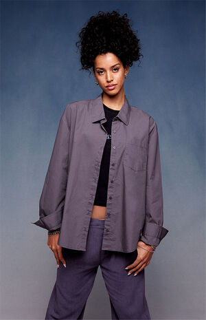 x PacSun The Break Up Boyfriend Work Shirt image number 2