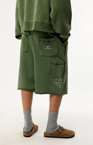 Fleece Carpenter Sweat Shorts image number 5