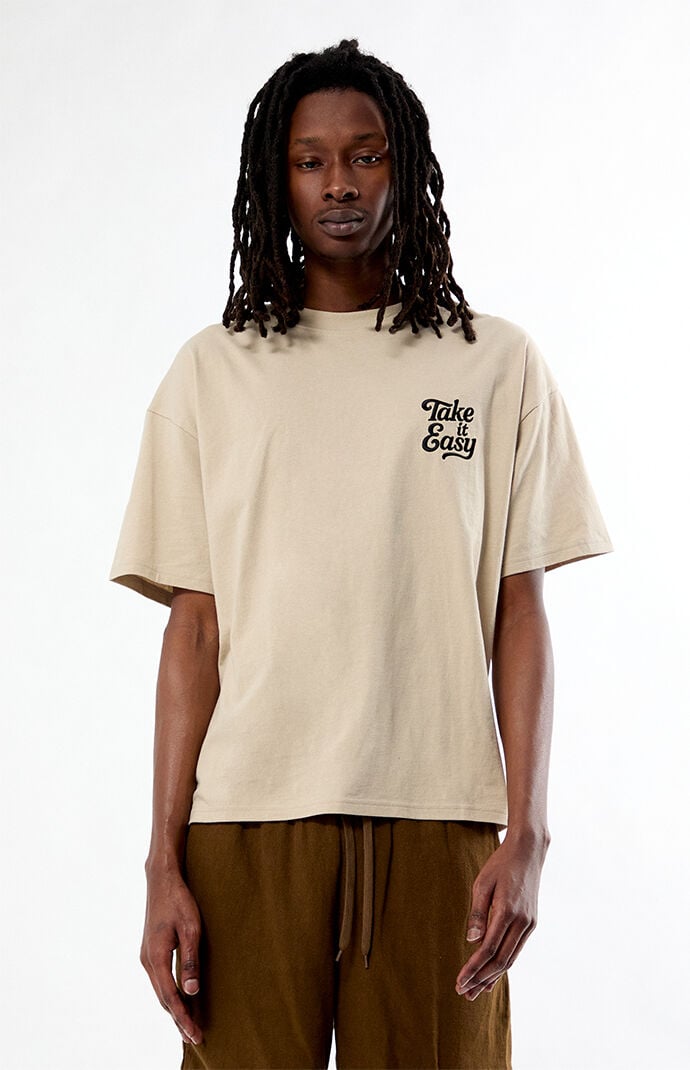 Pacsun Take It Easy Embroidered T-Shirt
