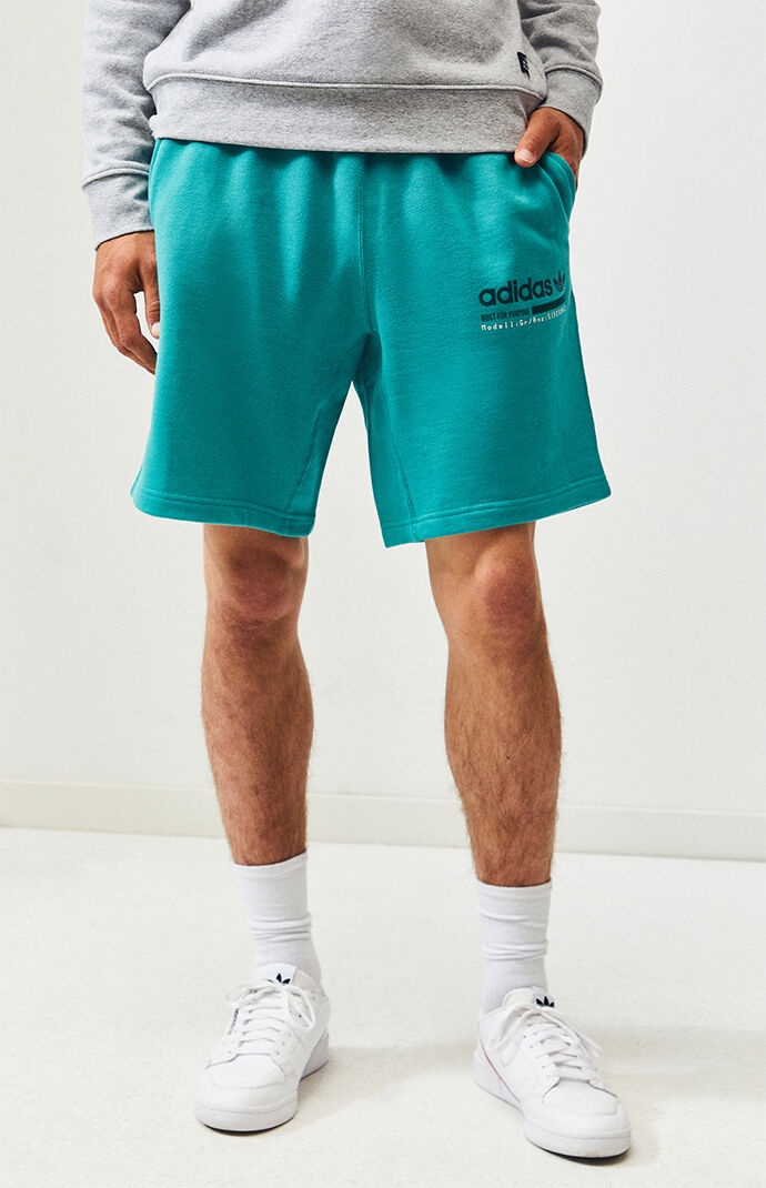 adidas teal shorts