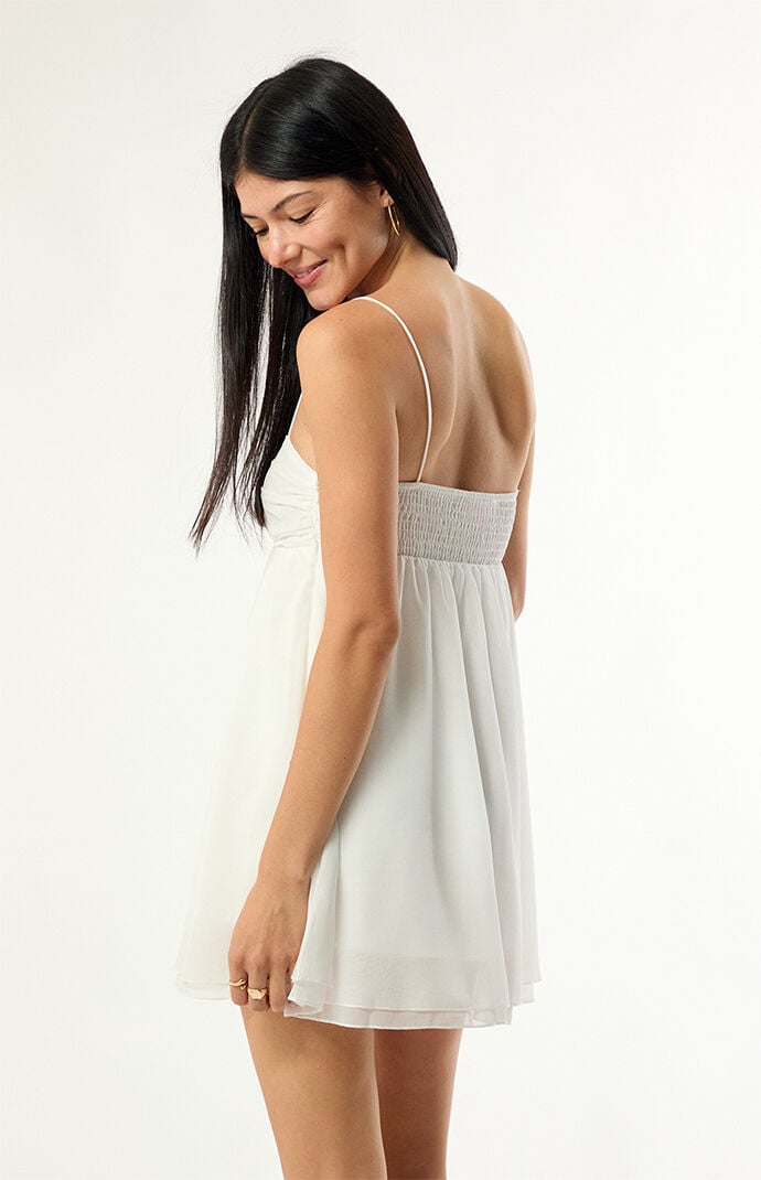 Edikted Ariellah Chiffon Babydoll Mini Dress