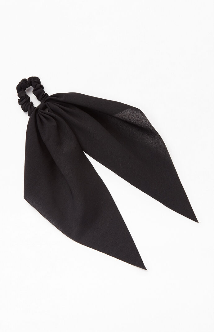 Black Flowy Scrunchie