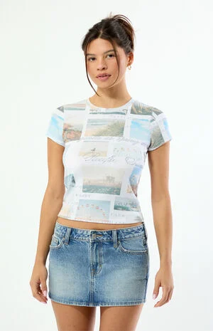 AOP Summer Destination Skimmer T-Shirt image number 2