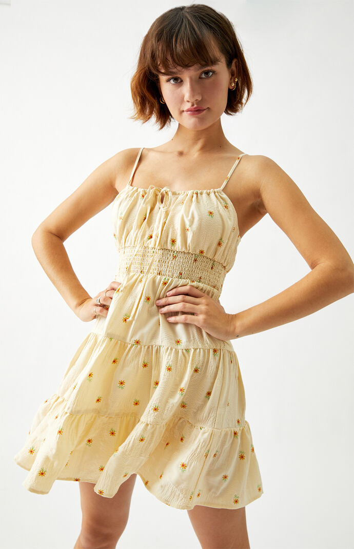 star light tiered mini dress