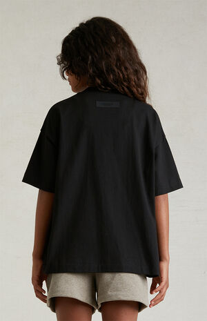 ESSENTIALS Black T-Shirt image number 4