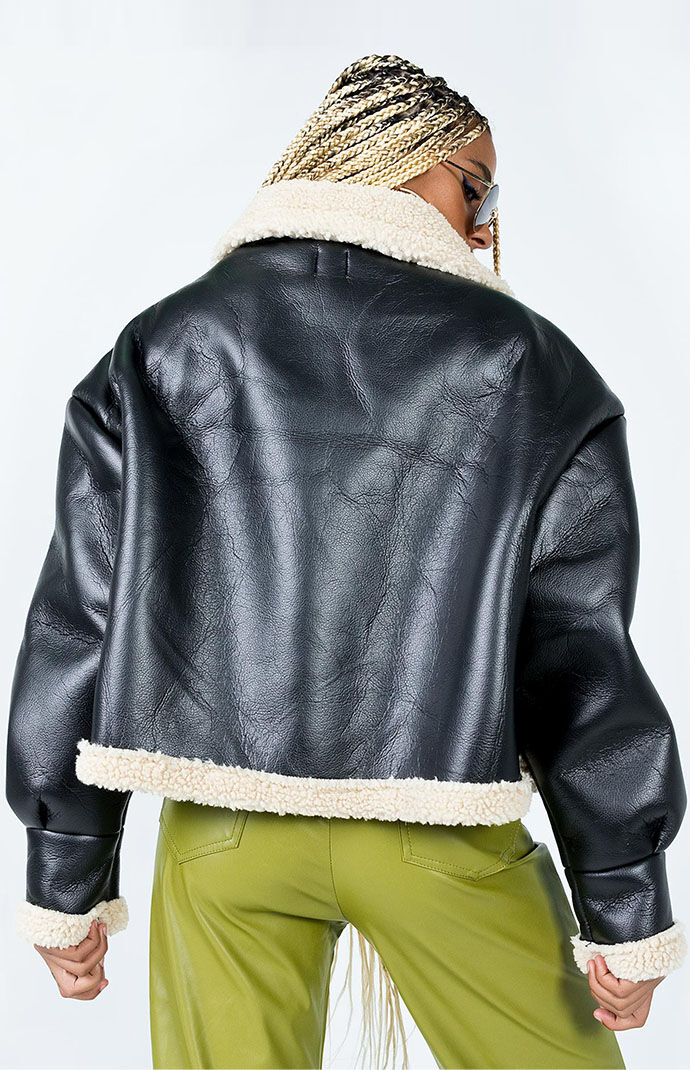 Pacsun leather jacket on sale