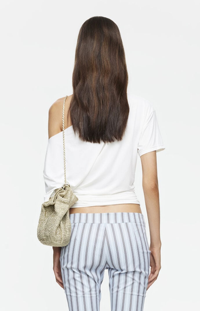 LIONESS Wildlands Chocolate One Shoulder Top