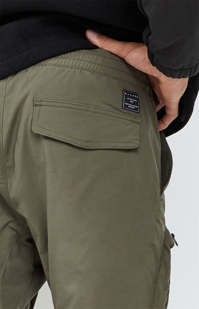 pacsun olive cargo pants