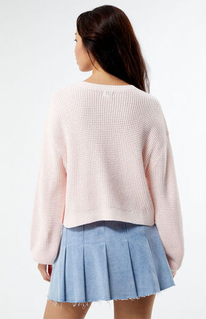 Babe Waffle Knit Sweater image number 4