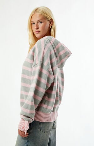 Bonnet Striped Hooded Cardigan image number 3