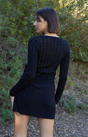 Black Sephira Mini Skirt image number 4