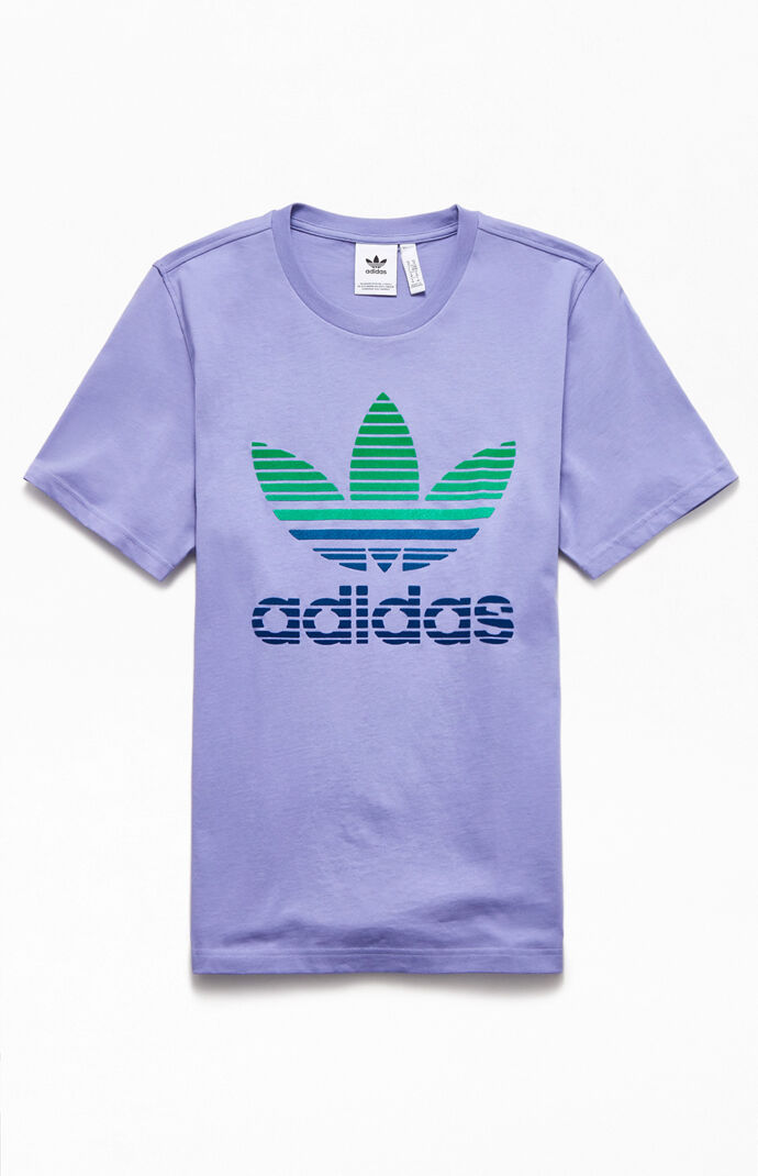 Purple Trefoil Ombre T-Shirt
