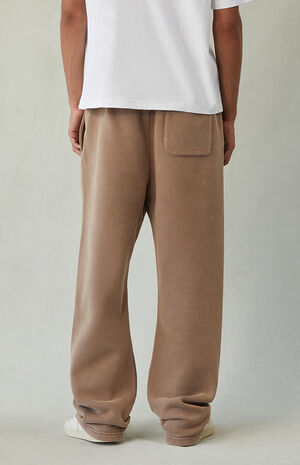 Brown Washed Baggy Sweatpants image number 5