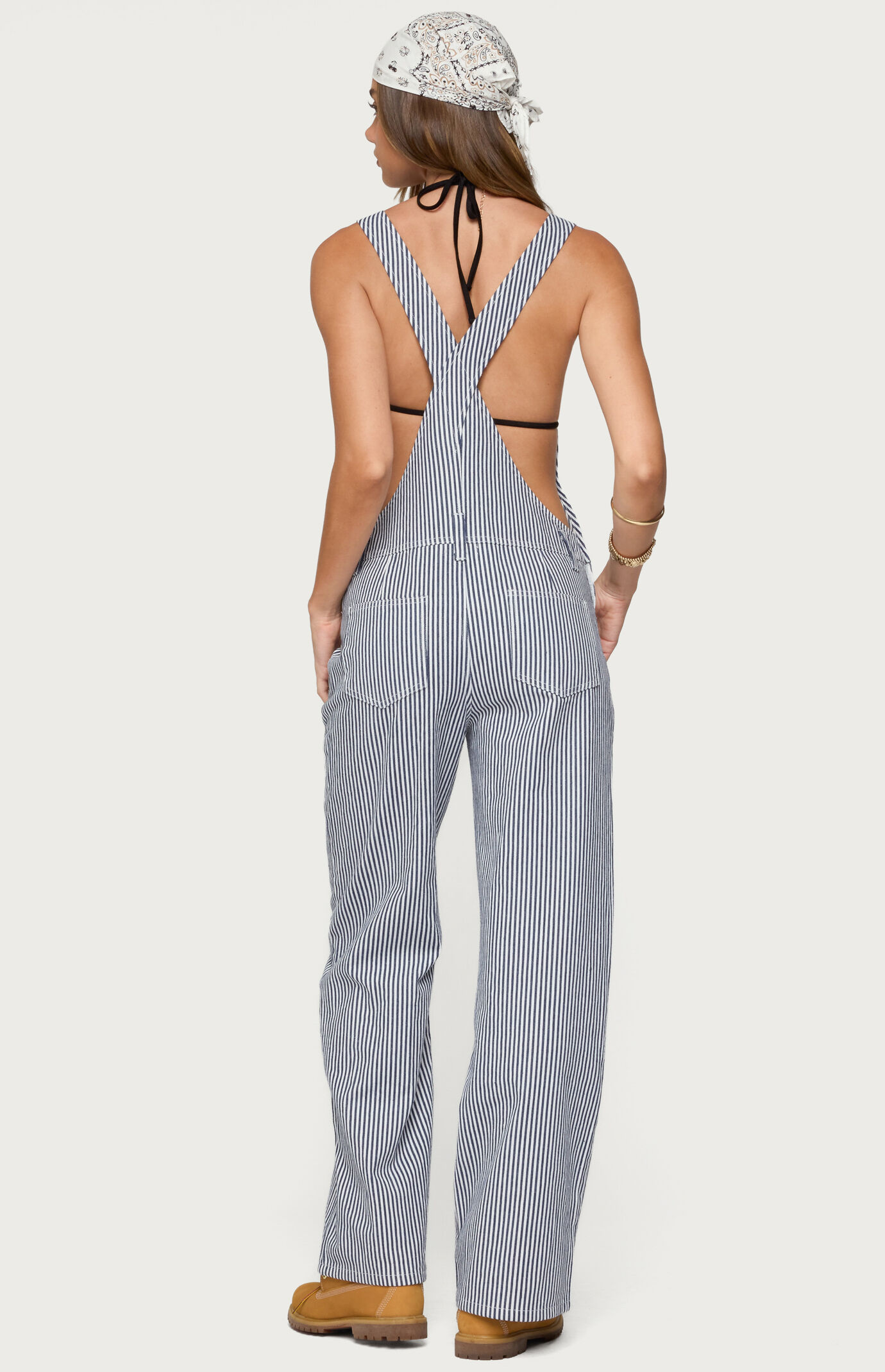 Edikted Tamsin Striped Overalls