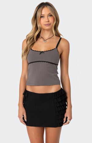 Elin Lace Trim Tank Top image number 1