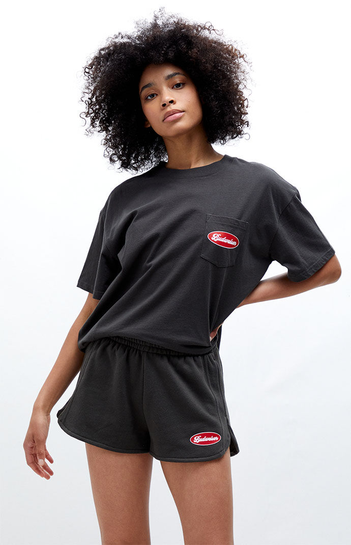 Budweiser Petrol Panel Sweat Shorts 