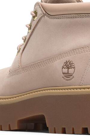 Women's Light Beige Stone Street Mid Lace-Up Boots image number 7