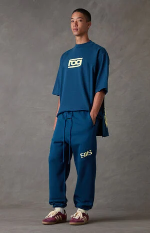 Blue Classic Moto Jogger Sweatpants image number 1