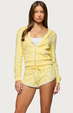 Madilyn Terry Cloth Zip Up Hoodie image number 1