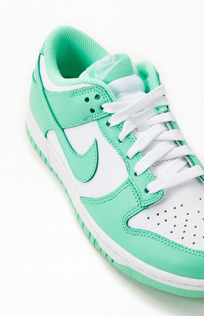 Nike Women s Green Glow Dunk Low Shoes PacSun