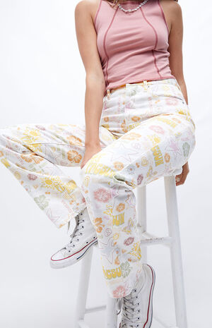 Mixed Pacific Sunwear Print Dad Jeans image number 2