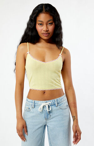 Magdalena Lace Pointelle Tank Top image number 2