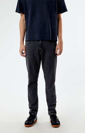 Comfort Stretch Washed Black Slim Jeans image number 1