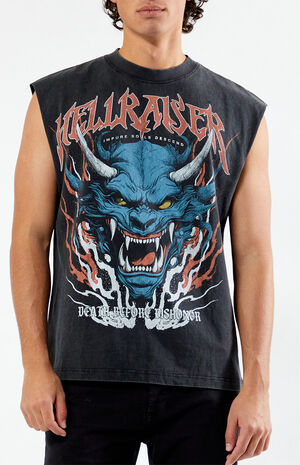 Hellraiser Vintage Cutoff Tank Top image number 3